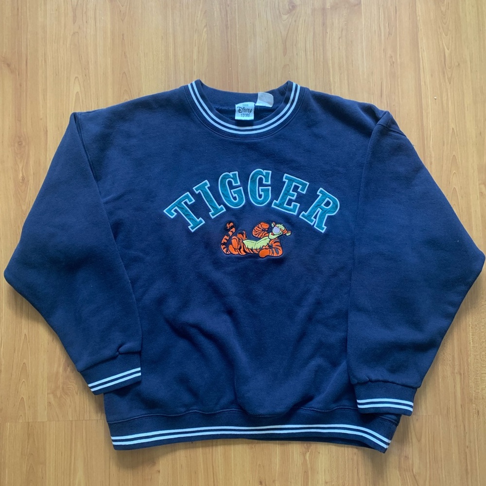 Vintage Disney ‘Tigger’ Blue Crewneck